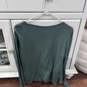 CRZ YOGA Forest Green Long Sleeve Top